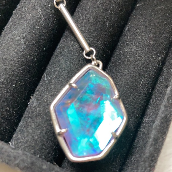 Charmian Gold Drop Earring (Amethyst) - Picture 7 of 8